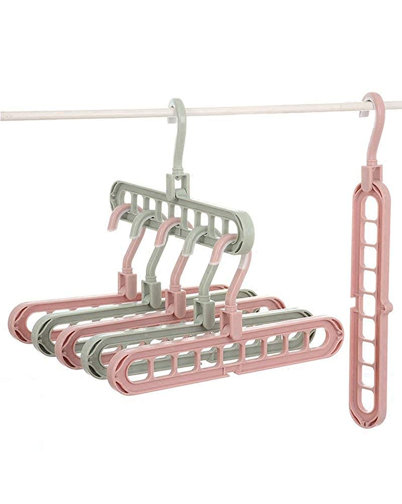 3 Pcs of Space Saving 9 in 1 Clothes Hanger