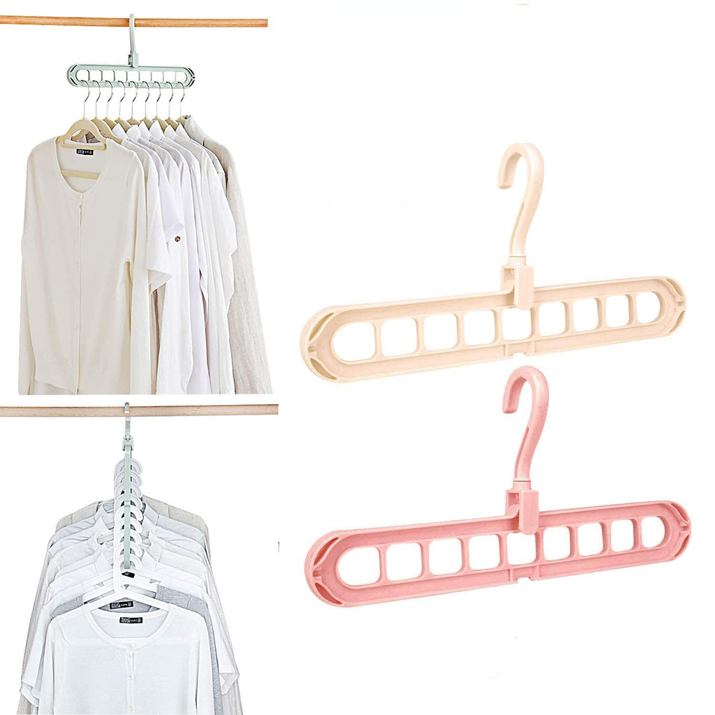 3 Pcs of Space Saving 9 in 1 Clothes Hanger