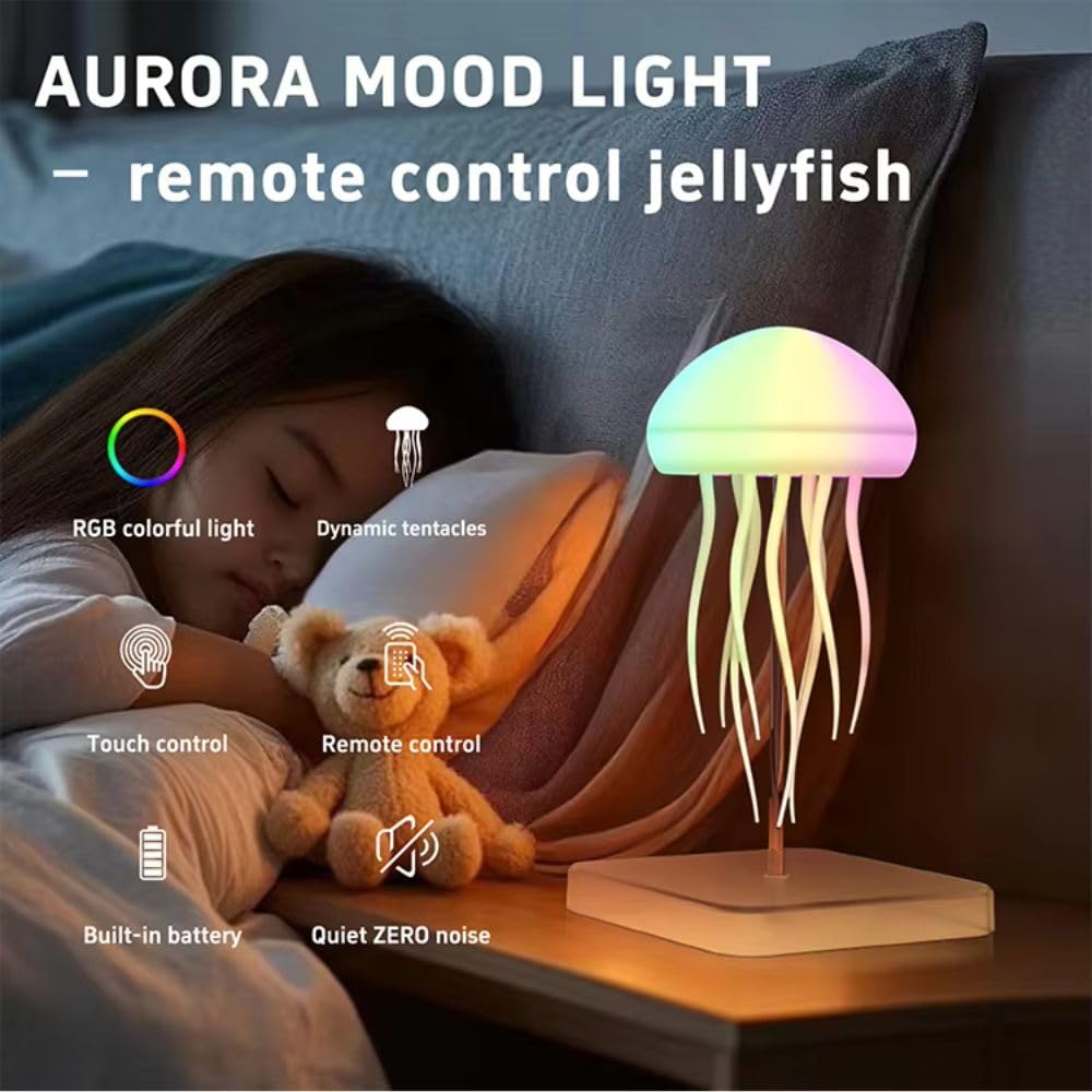 Magic Jellyfish 9 color Gradient LED Lamp