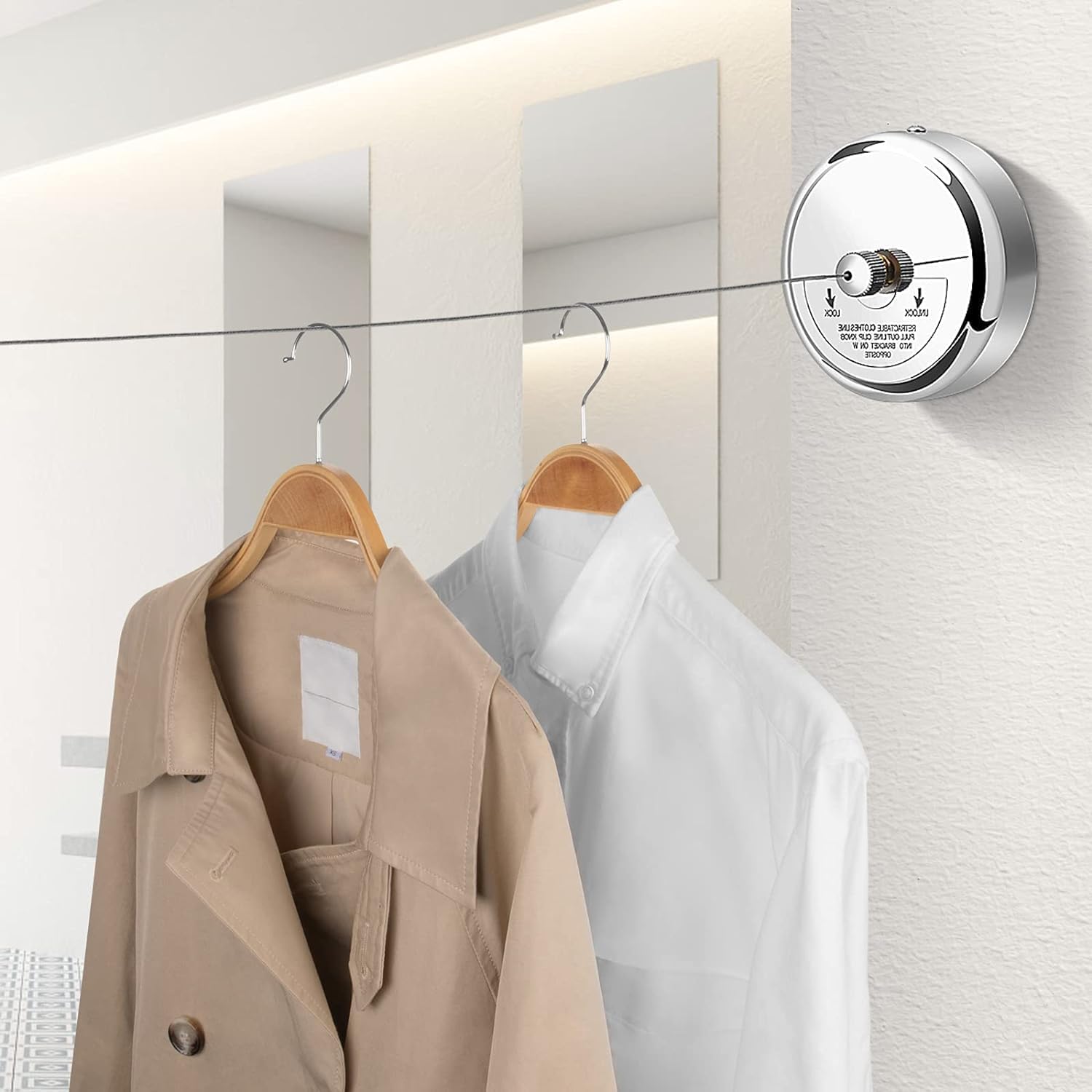 Steel Retractable Clothes Drying Rope