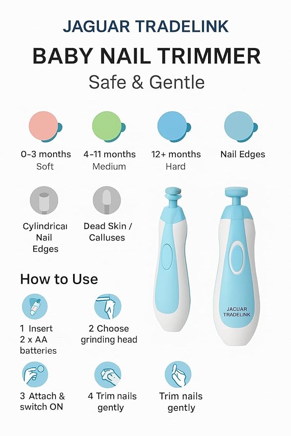 Safest Baby Nail Trimmer with Led Light
