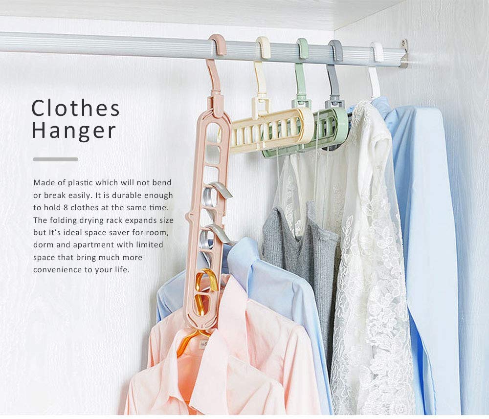 3 Pcs of Space Saving 9 in 1 Clothes Hanger