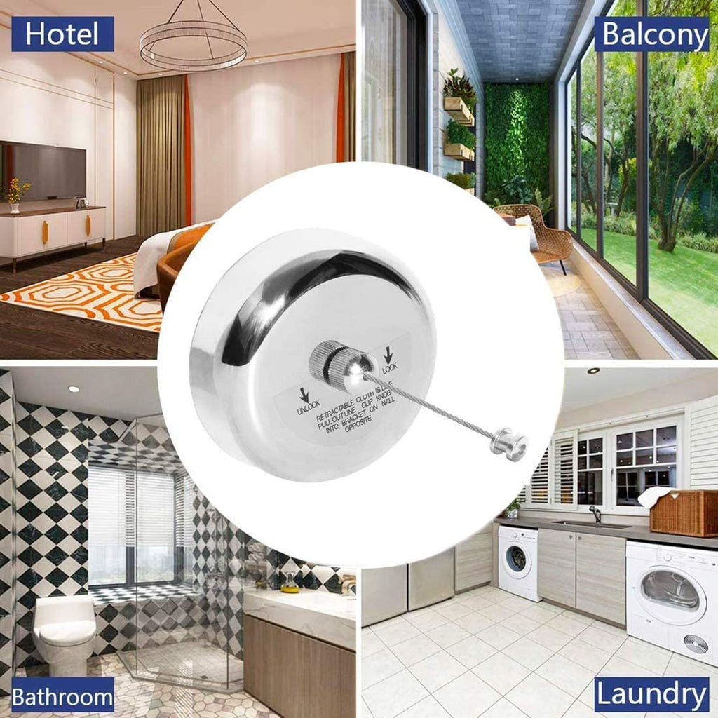 Steel Retractable Clothes Drying Rope
